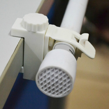 2Pcs Adjustable Crossbar Rod Support Clamp Holder Curtain Rods Bracket Towel Storage Rack Hanging Hook Home Organizer