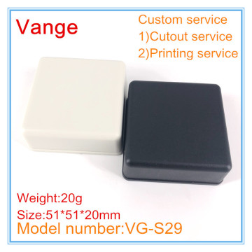 2pcs/lot injected junction box IP54 ABS plastic enclosure project box for electronic device box 51*51*20mm