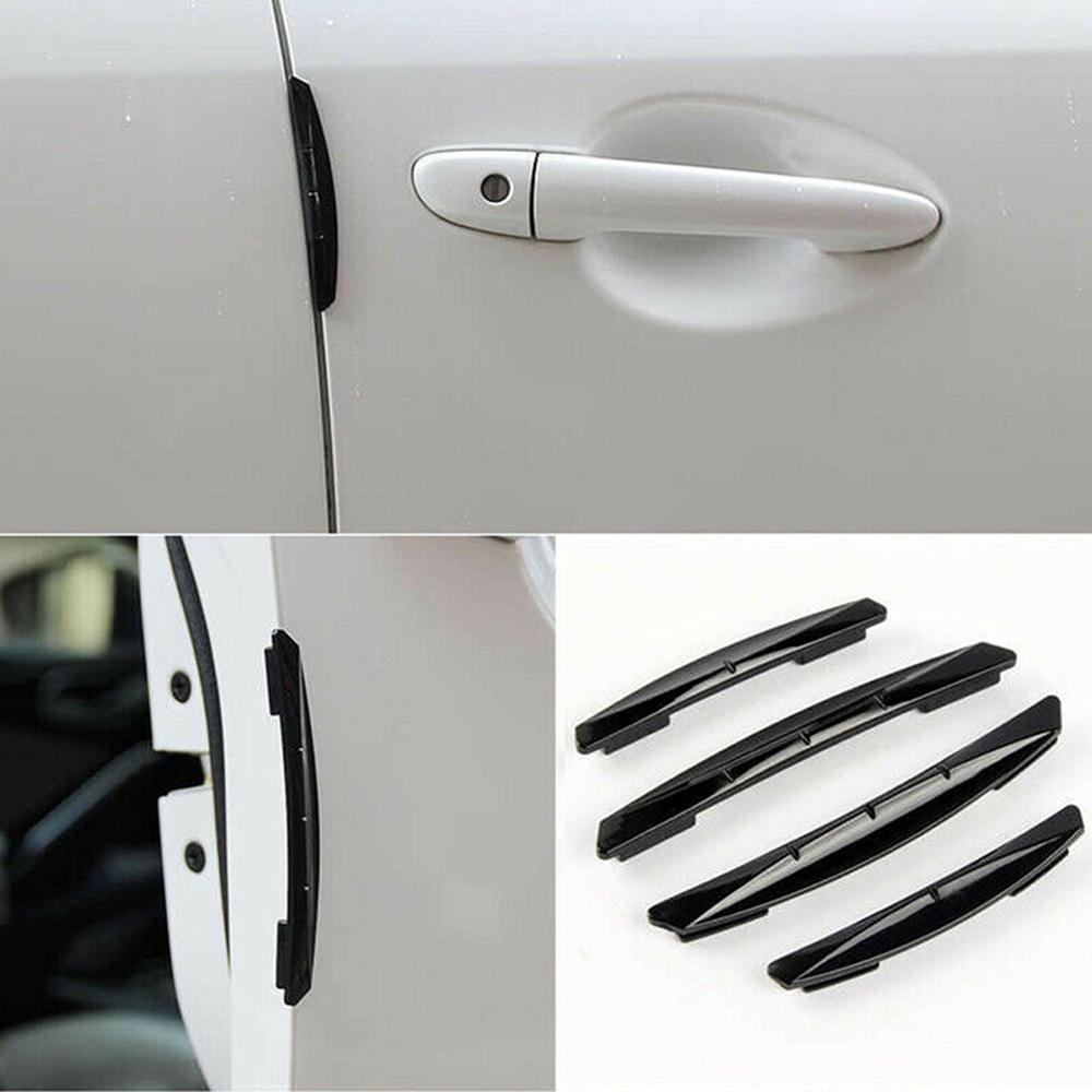 SALE 4pcs Car Sticker Door Edge Guards Trim Molding Protection Strip Scratch Protector Car Crash Barriers Door Guard Collision