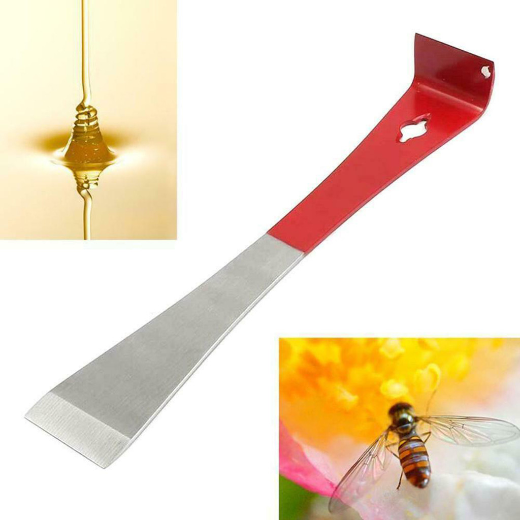 Bee Honey Knife J Type Hive Tool Beekeeper Scraper Red Tail Beekeeping Tools Scraper Honey Knife Beekeeping Equipment #10