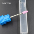 ASWEINA 5pc Ceramic Stone Nail Drill Bit 3/32" Rotary Burr Cuticle Clean Milling Cutter Manicure Pedicure Tool Nail Accessories