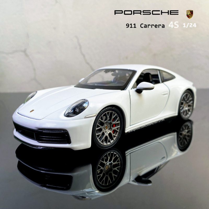 Welly 1:24 Porsche Carrera 4s Sports alloy car model Diecasts Toy Vehicles Collect gifts Non-remote control type transport toy