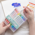 12 pcs/set Magic Color Drawing Pen Discolored Highlighter Marker Spot Liner Pens Scrapbooking Art Supplies Stationery School