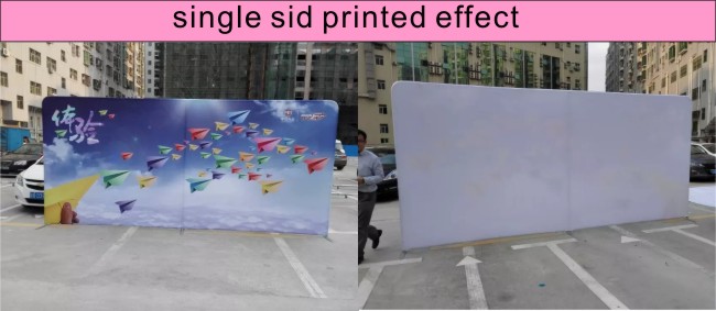 single side printed display