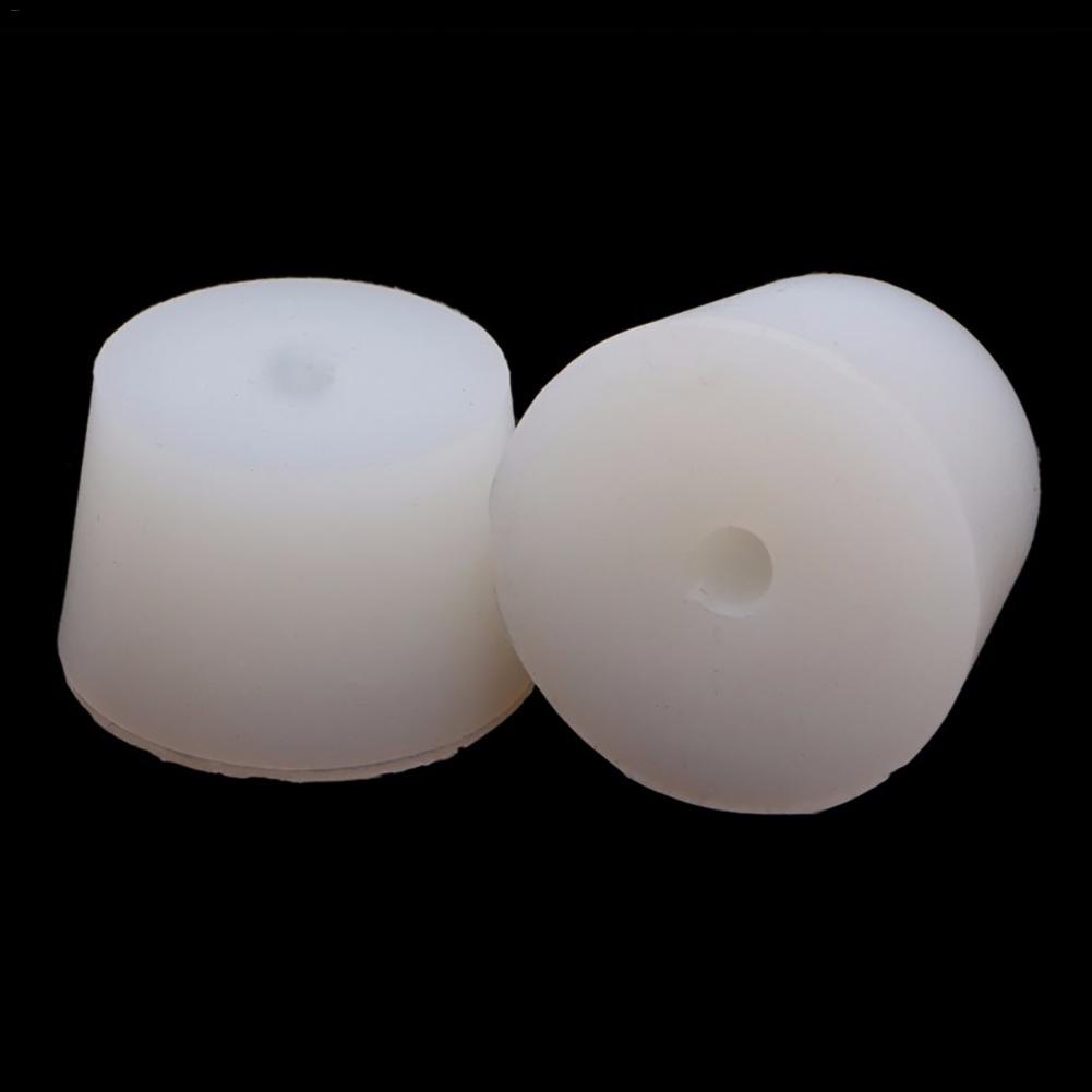 1Pcs Silicone Plug Stoppers With 8mm Hole For Airlock Valve Brew Wine Food Grade Silicone Rubber Stopper 13styles