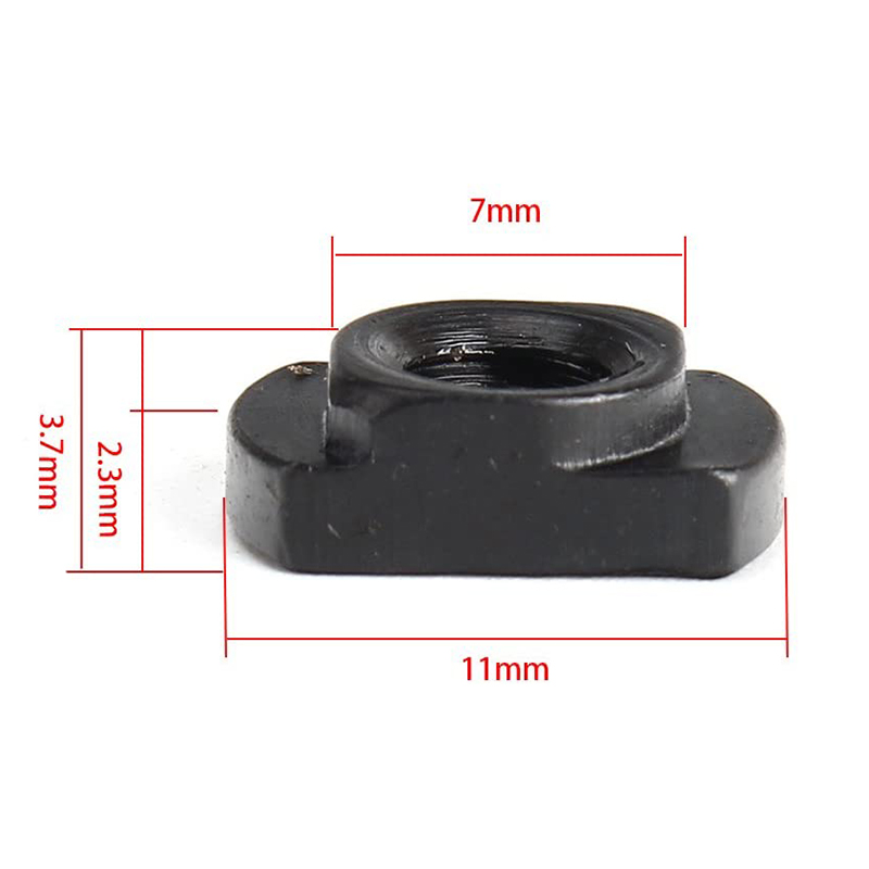 5 Slot Picatinny Rail Tactical 21mm M-lok Rifle Scope Mount Alnminum Rails Adapter Hunting Gun Accessories 10pcs M Lok Screw Nut