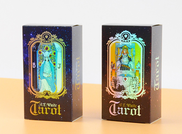 50Sets/Lot Holographic Tarot Board Game 78 PCS/Set Tarot Cards Game English Edition Tarot Board Game For Family