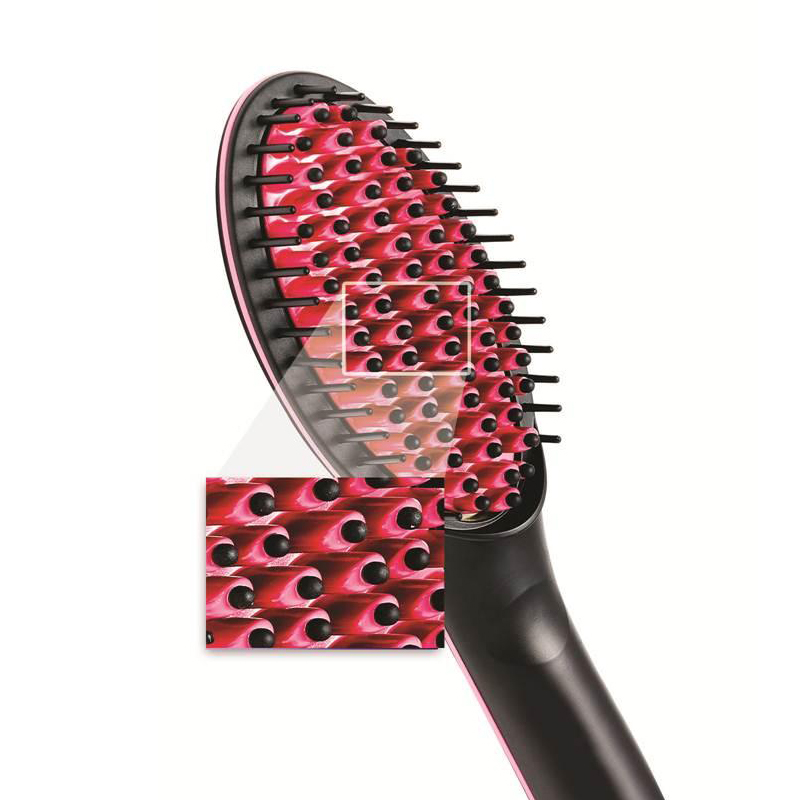 Electric Hair Straightener Brush Ionic Hair Straightening Iron Professional Ceramic Hair Styling Massager Tools Heating Hot Comb