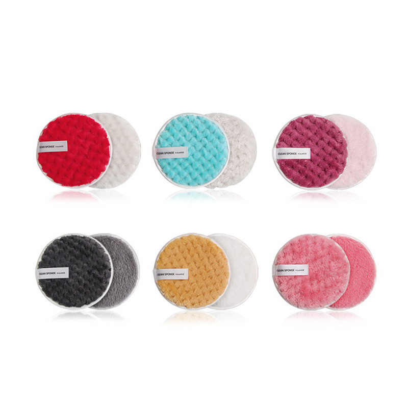 1Pc Soft Reusable Makeup Remover Pads Cotton Wipes Microfiber Make Up Removal Sponge Cotton Cleaning Pads Tool