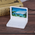 1:12 Scale Laptop Mini-Tablet Computer Toy Dollhouse Miniature Toy Doll Food Kitchen Living Room Decoration Accessories