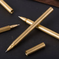 Brass Pen Solid Portable Pocket Copper hexagonal Pen Stationery Coper Ballpen Ballpoint Writing metal Office school Supplies