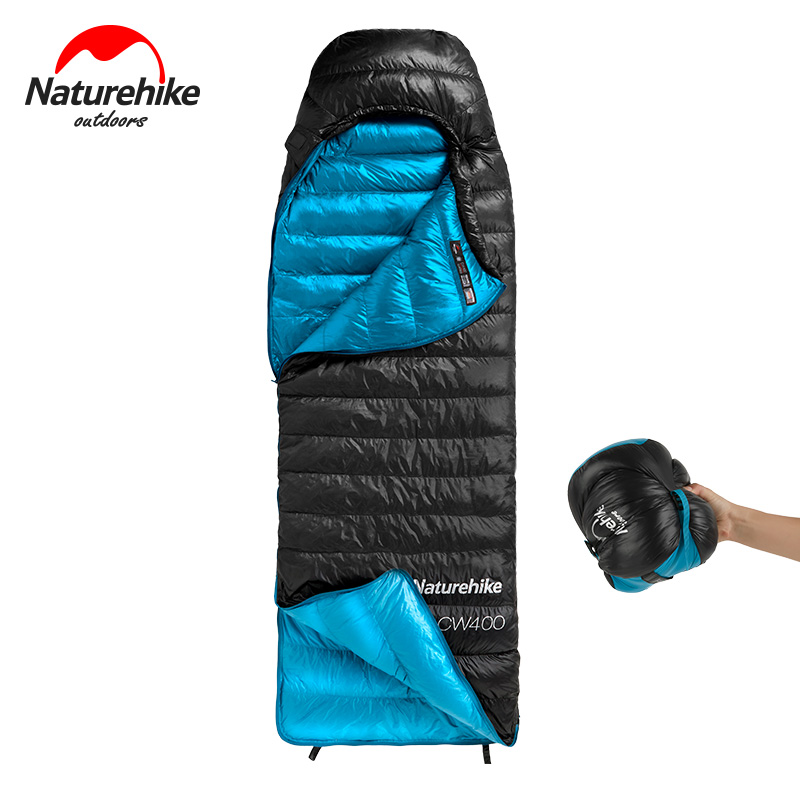 Naturehike CW400 Sleeping Bag Waterproof Ultralight Down Sleeping Bag Winter Camping Sleeping Bag Lightweight Camping Equipment