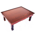 Small Rectangle Korean Table Folding Leg Living Room Tea Table Traditional Style Asian Antique Furniture Low Dining Wood Table