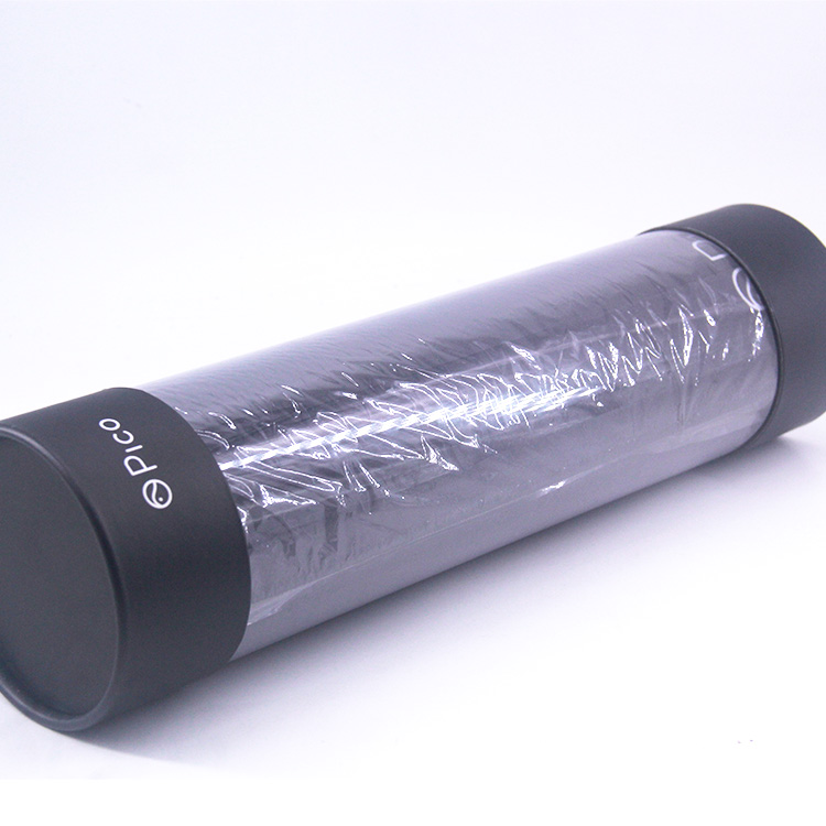 customized pvc window paper tube box