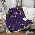 The Nightmare Before Christmas Sherpa Blanket Cartoon Throw Blanket Comfortable Weighted Blanket For Kids Adults Square Blanket