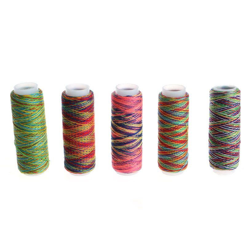 5PCS Sewing Machine Threads Overlocking String Polyester Colorful All Purpose