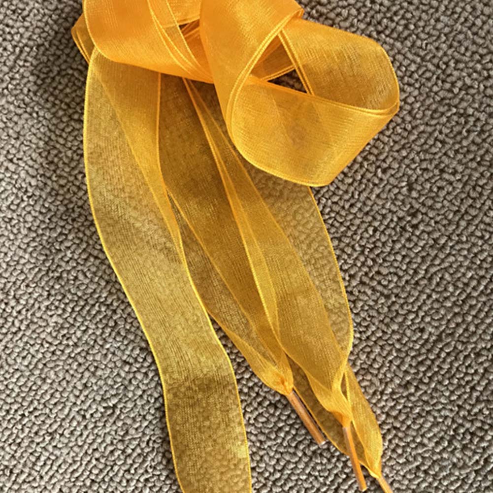 110cm Flat Silk Satin Ribbon Shoelaces Sport Shoes High Quality Sneakers Laces Shoe Strings Shoes Lace Bow