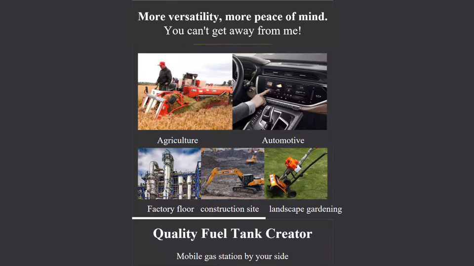 Vertical gasoline tank