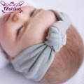 Nishine Baby Girls Tie Knot Headband Knitted Cotton Children Girls Elastic Hair Bands Turban Bows for Girl Headbands