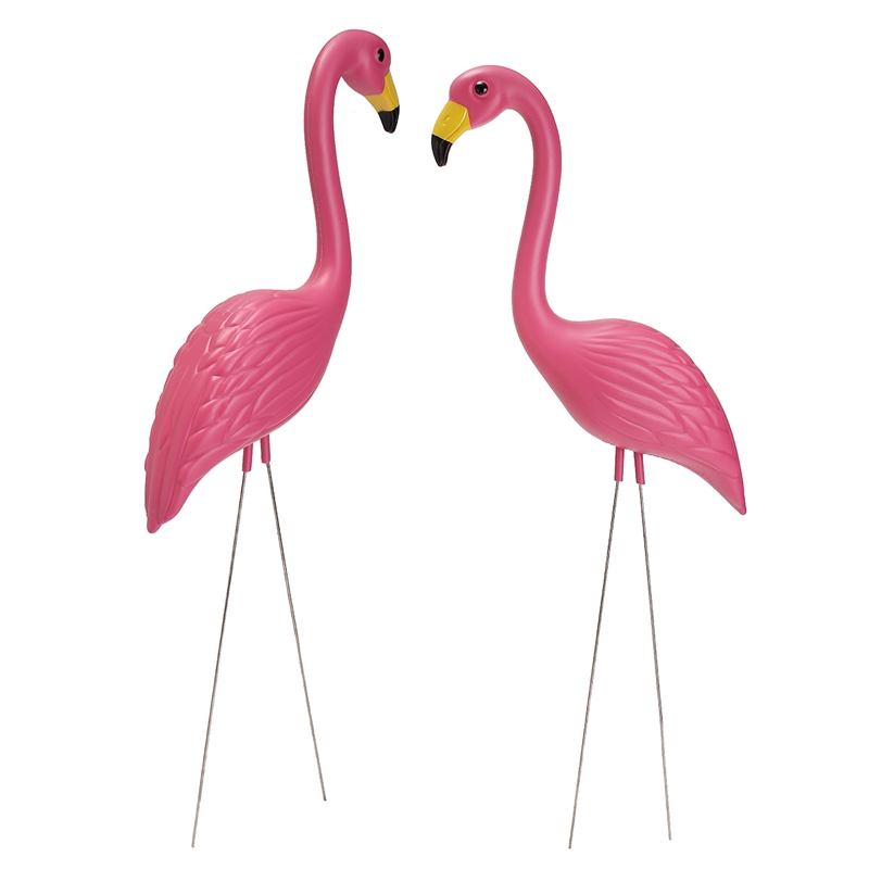 Activity Hot Sale Large 31Inch Plastic Pink Flamingos Yard Garden Lawn Art Ornaments Retro Statue Home Garden Decoration Gift