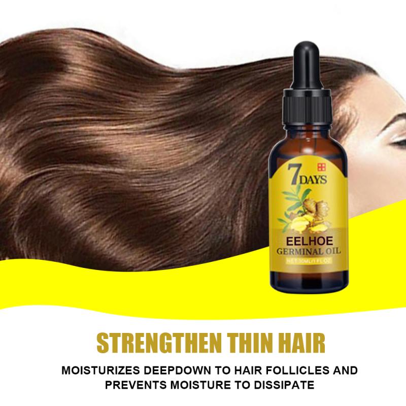 7-day Ginger Fast Hair Growth Serum Essential Oil Anti Preventing Hair Lose Liquid Damaged Hair Repair Growing Dropship TSLM1