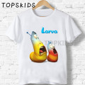 2019 Children Korea Hilarious Insect Larva Cartoon Print T-shirts Boys&Girls Funny Baby Tops Kids Summer O-Neck Tshirt
