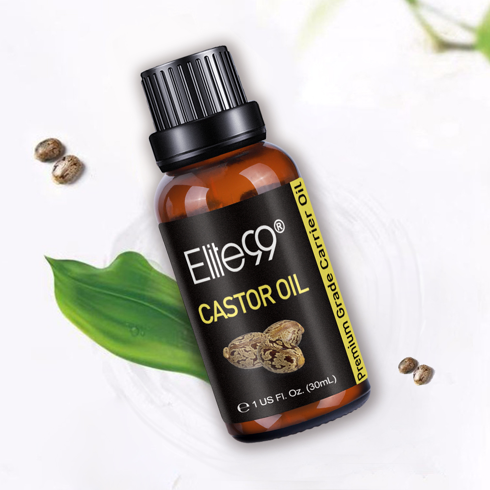 Elite99 Castor Oil Nourish Hair Essential Oil Eyelashes Eyebrow Growth Castor Natural Organic Hair Fast Growth Moisturize Skin
