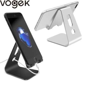 Vogek Mobile Phone Holder Stand Aluminium Alloy Metal Tablet Stand Universal Holder for iPhone X/8/7/6/5 Plus Samsung Phone/ipad