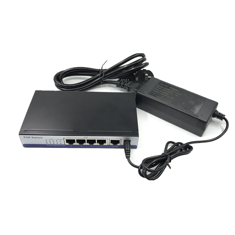 POE 10/100 mbps rj45 switch poe 802.3af 8 port voeding 15.5 w voor ip camera nvr ip telefoon wifi access point poe switch