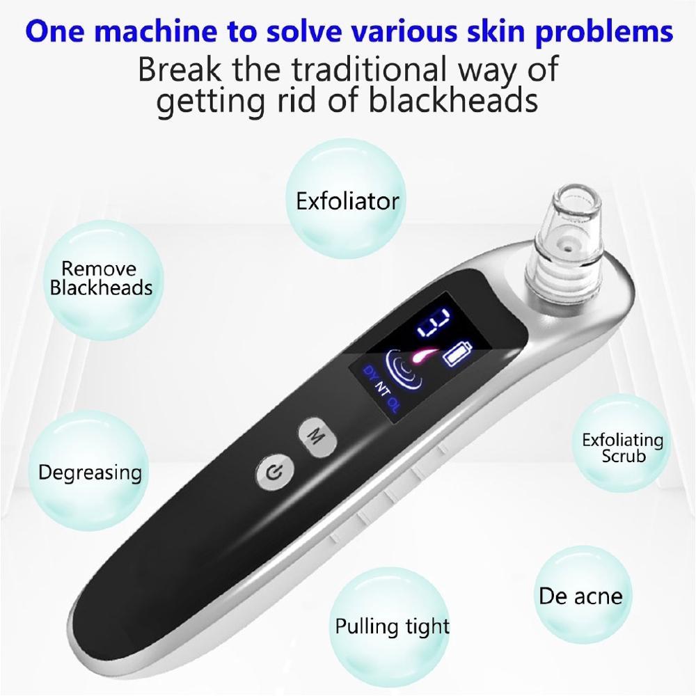 Electric Acne Blackhead Remover Vacuum Suction Face Pimple Extractor Tool Black Spots Facial Pores Cleaner black head remover