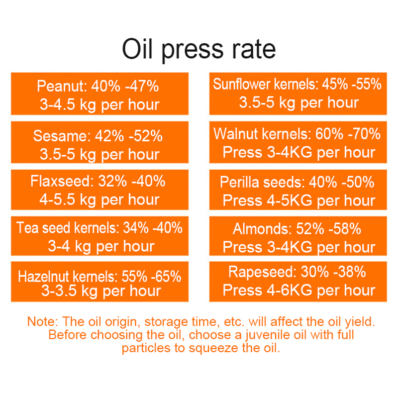 YTK Stainless Steel Household Oil Press Automatic Vacuum Filtration Peanut Oil Press Linseed Olive Cold Press 220V/110V