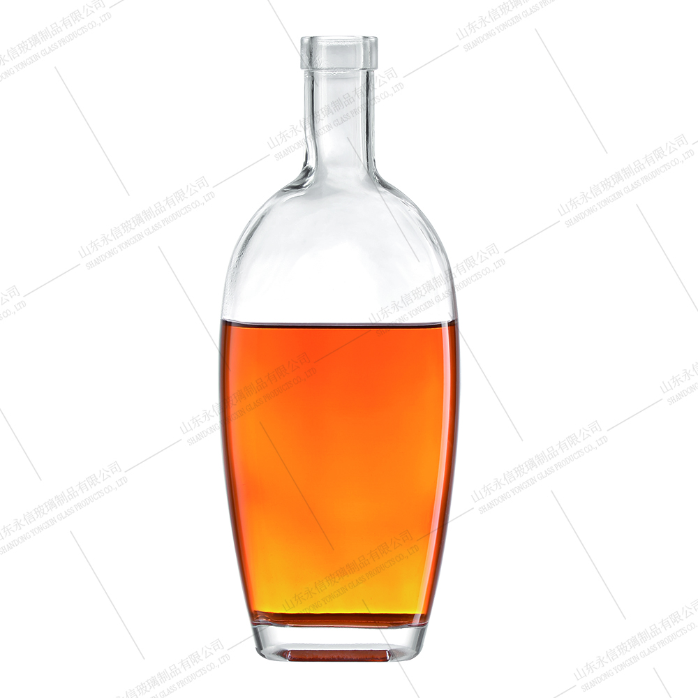 Customized Clear Square Glass Bottle