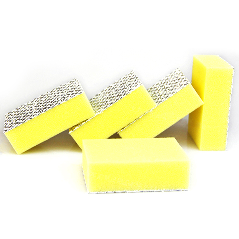 10 Pcs/Lot Double Side Cleaning Dishwashing Sponge Durable Kitchen Bathroom Cleaning Cloth Scouring Pad Cleaning Tools Supplies