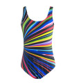 2020 Striped Swimwear One Piece Swimsuit Women Backless Monokini Swimsuit Sport Bodysuit Beach Bathing Suit Swim Colorful Neach