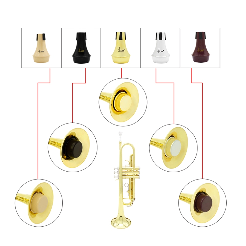 1Pc Trumpet accessories Trumpet Mute Alto Tenor Trombone Trumpet Straight Mute Silencer Sourdine Brass Parts dropshipping