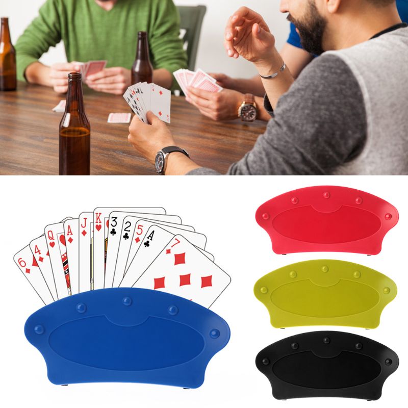 OOTDTY Hands-Free Playing Card Holder Board Game Poker Seat Lazy Poker Base Organizes Hands Party Game