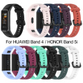 Soft Silicone Strap Buckle Replacement Watch Band Wrist Strap Sports Smart Watch Accessories For HUAWEI Band 4 Honor Band 5i