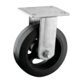 Plate Fitting Rubber Caster Wheel