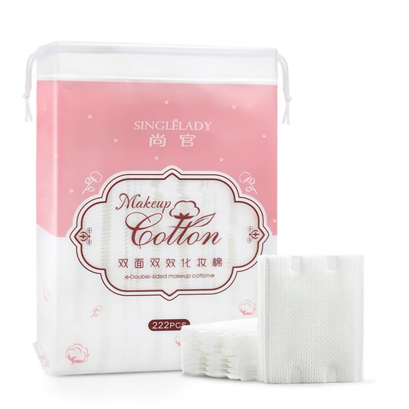 222 pieces Cosmetic Cotton Soft Makeup Cleansing Makeup Puff Cosmetic Facial Cotton Disposable Facial Cleaning Makeup Tissue