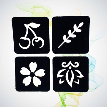 Flower Cherry Waterproof Tattoo Stickers Template Fake Body Art Leaf Henna Tattoo Stencils Body Art Arm Feet Legs HG174