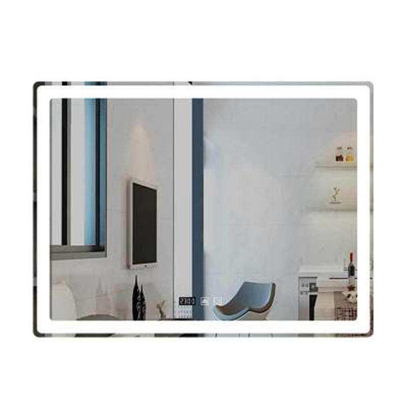 60x80cm Rectangular LED bathroom mirror hotel bathroom toilet with lamp mirror anti-fog smart bathroom mirror with touch