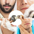 Barber Shop Fashion High-end Skull Design Shaving Brush Foaming Soap Bowl Set Men's Beard Facial Cleansing Tool Shaving Tool Set