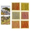 14 Strip Architecture Scale Model Static Grass Tufts Bushes Wargames Scenery DIY Accessories