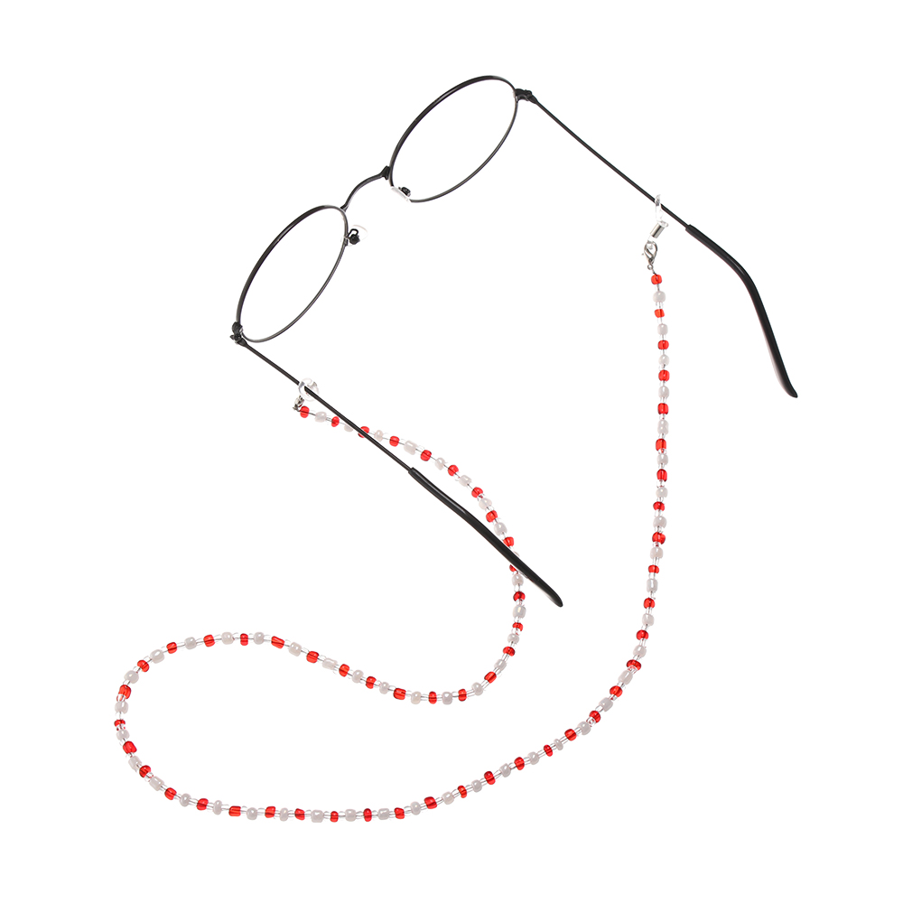Fashion Reading Glasses Chain for Women Shell Beads Sunglasses Cords Beaded Eyeglass Lanyard Hold Straps Black Eyewear Retainer