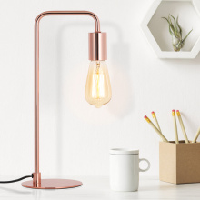 Small Rose Gold Metal Desk Lamp Suit