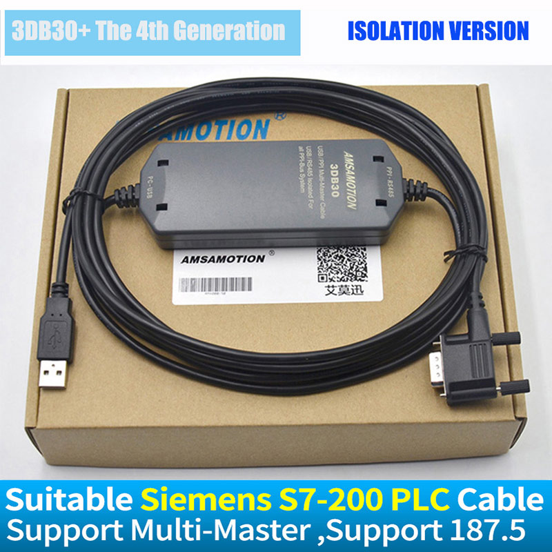 USB-PPI Suitable Siemens S7-200 PLC programming Cable USB PPI Communication Cable 6ES7 901-3DB30-0XA0 Download Line MPI