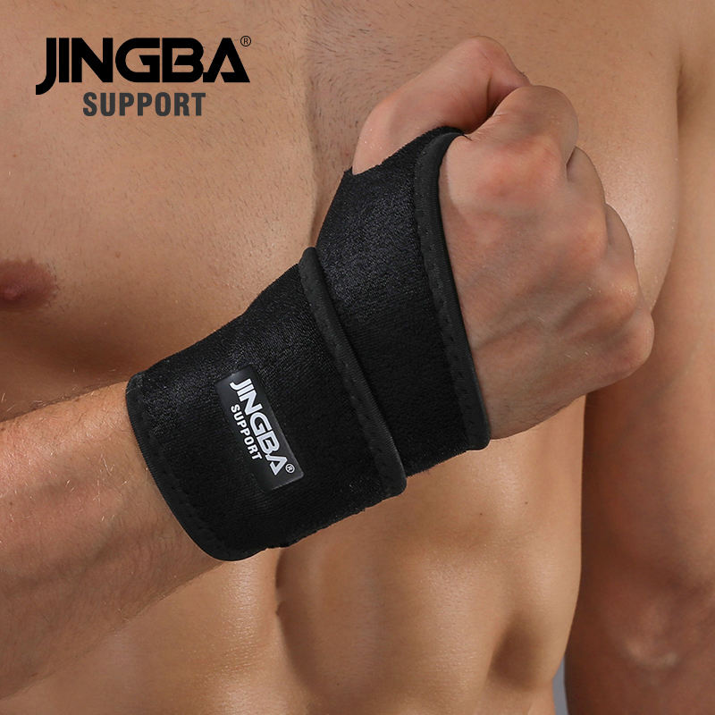 JINGBA SUPPORT 1PCS High quality Neoprene Adjustable Protective Gear Boxing hand wraps support+Weightlifting Bandage Wristband