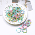 New 100 PCS 3CM Nylon Rubber Bands Children Safe Elastic Hair Bands Ponytail Holder Kids Hair Accessories Headwear 2020 DIY