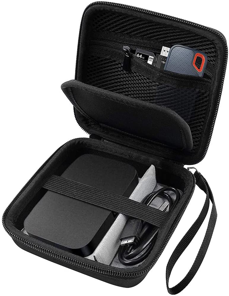 Hard Travel Case for RAVPower FileHub, Travel Router AC750 / N300, 2.5 Inch Portable SSD, MP3 Player, Power Bank, USB Cable etc