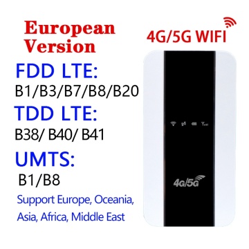 5G Router Portable MiFi 4G/5G Wifi Router 150Mbps WiFi Router Car Mobile WiFi Hotspot with Sim Card Slot